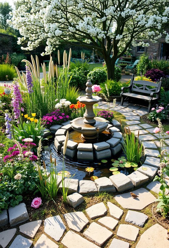 tranquil water garden features