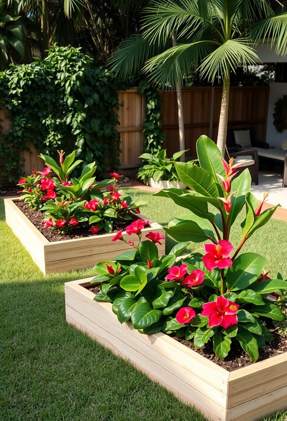 tropical plants thrive elevated