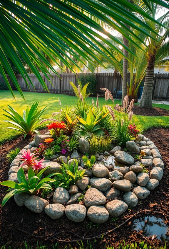 tropical rain garden design