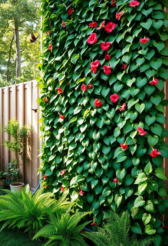 tropical vertical living walls