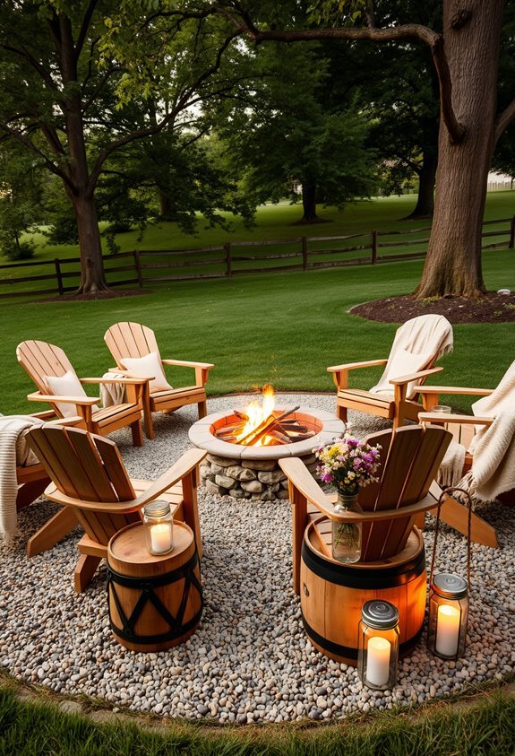 upcycled rustic fire pit