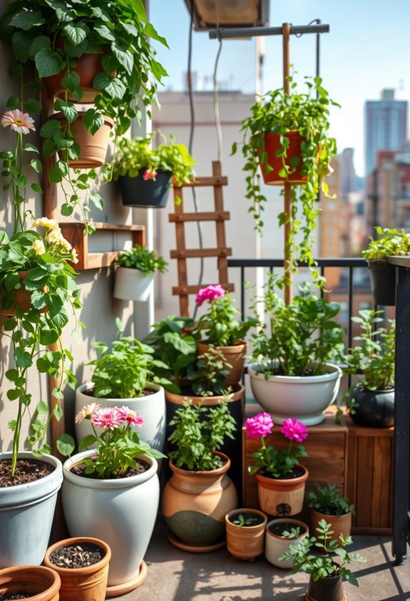 urban container garden oasis