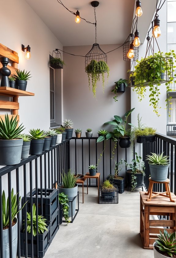 urban oasis with greenery