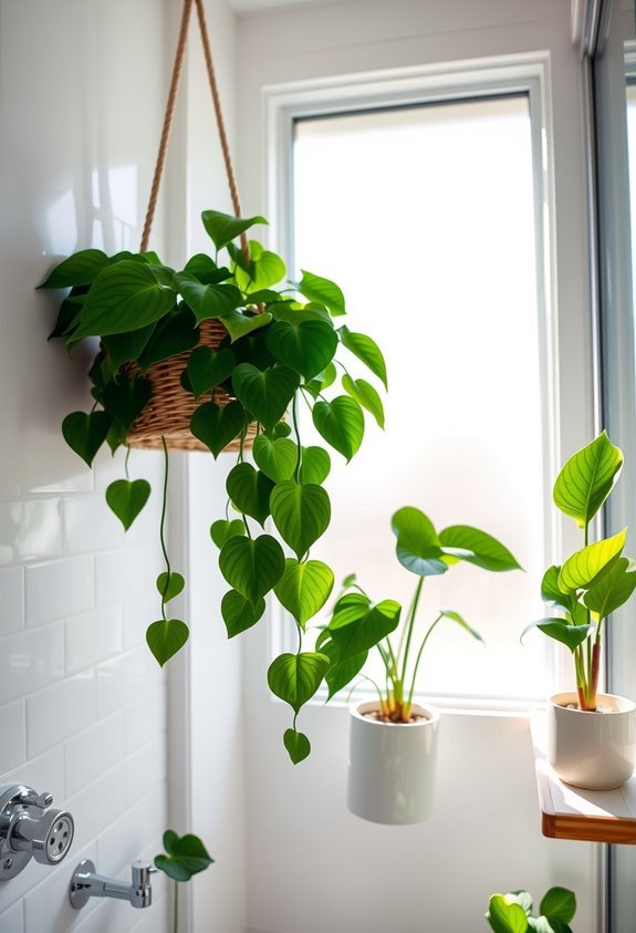 versatile low maintenance bathroom plants