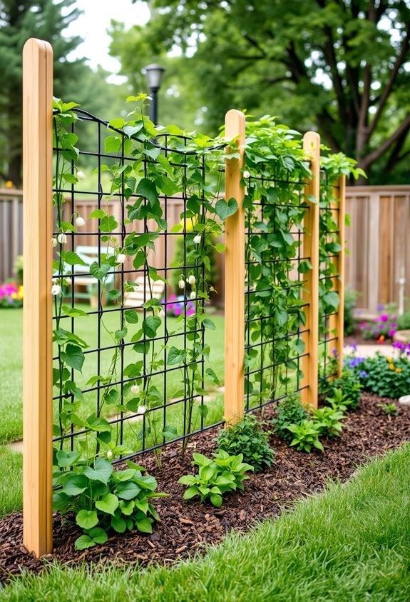 vertical climbing plant support