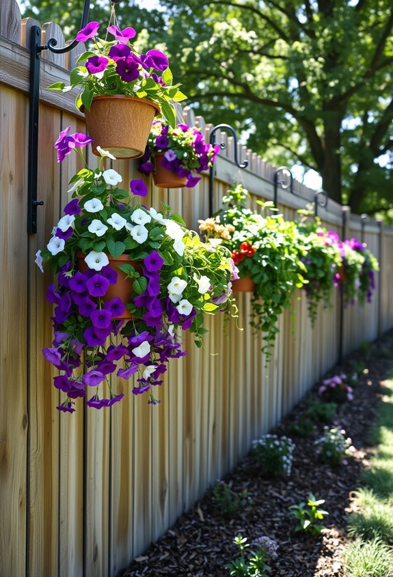 vertical garden cascading baskets