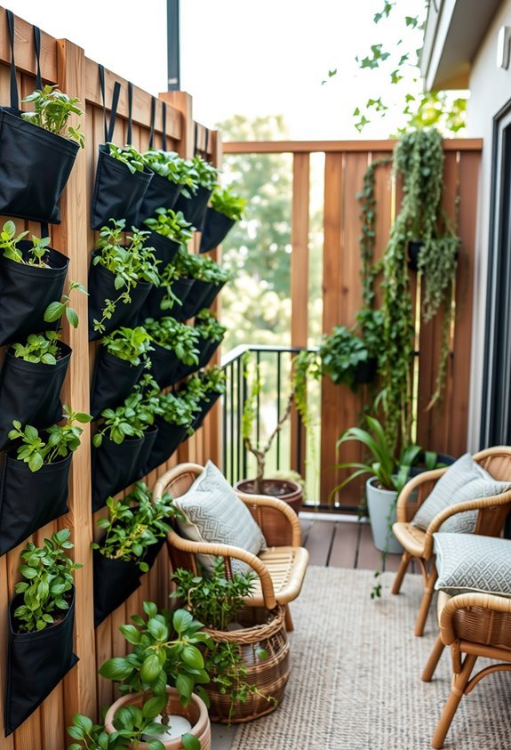 vertical herb garden planters