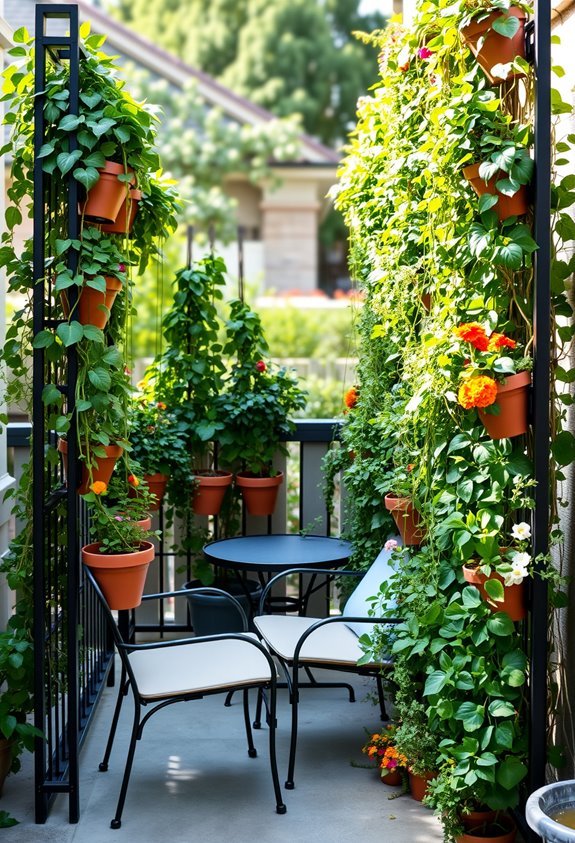 vertical plant wall installation
