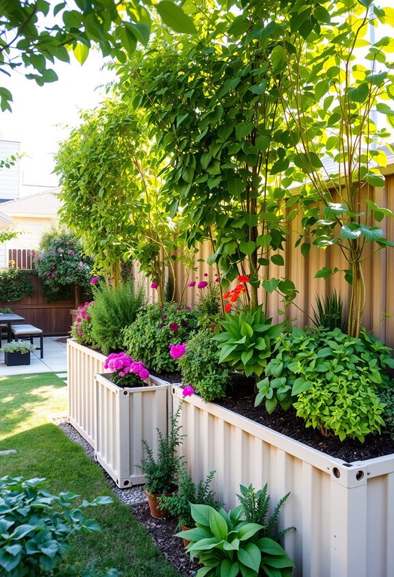 vertical shipping container garden