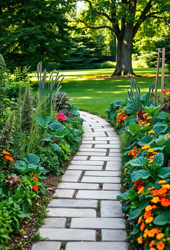 vibrant edible garden borders