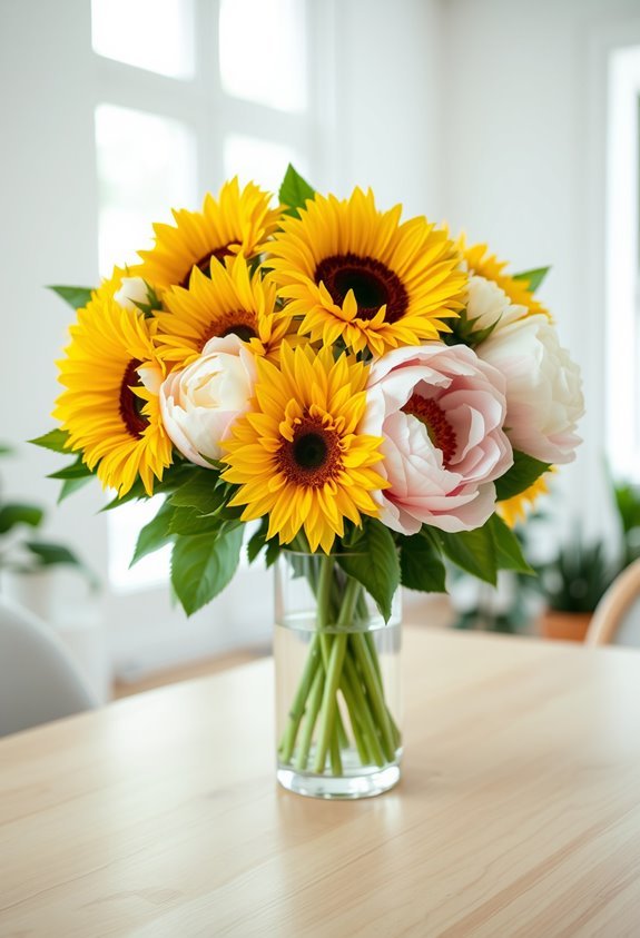 vibrant floral arrangement duo