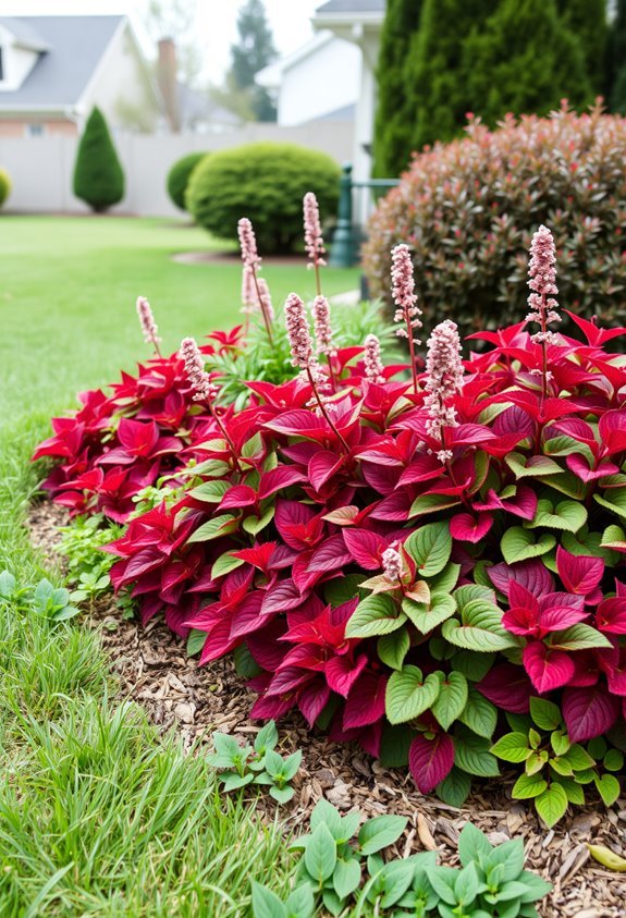 vibrant foliage for borders