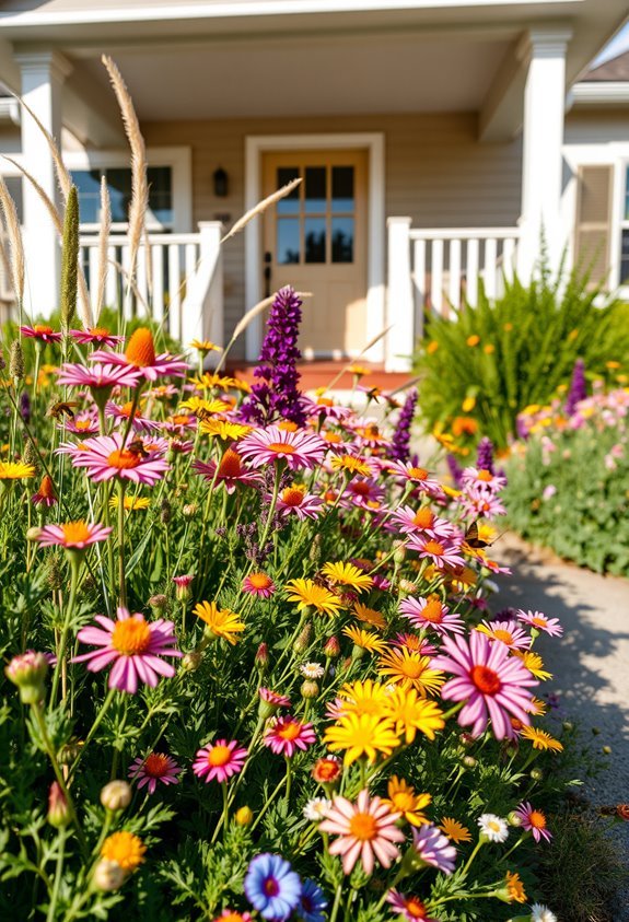 vibrant native wildflower ecosystem