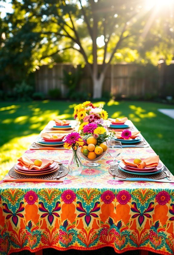 vibrant outdoor dining experience