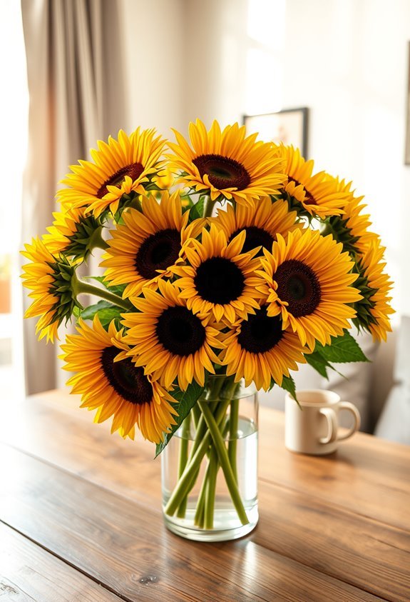 vibrant rustic sunflower charm