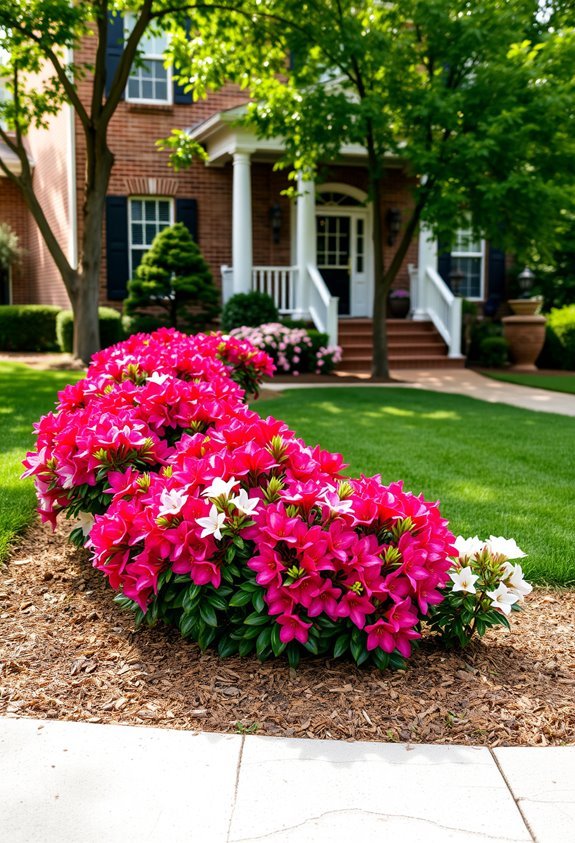 vibrant spring azalea blooms