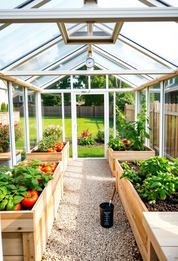 year round vegetable growing space